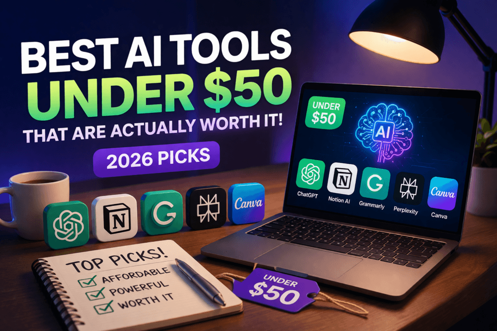Best AI Tools Under $50 That Are Actually Worth It (2026 Picks)