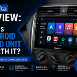 Dasaita Android head unit with wireless CarPlay and touchscreen dashboard interface