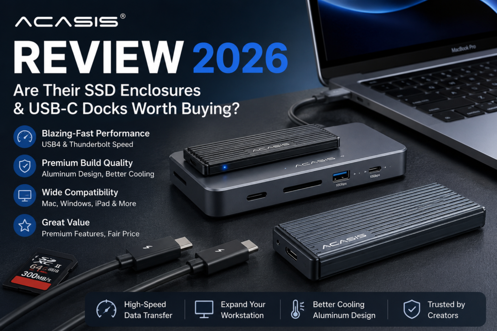 ACASIS Review 2026: Are Their SSD Enclosures & USB-C Docks Worth Buying?