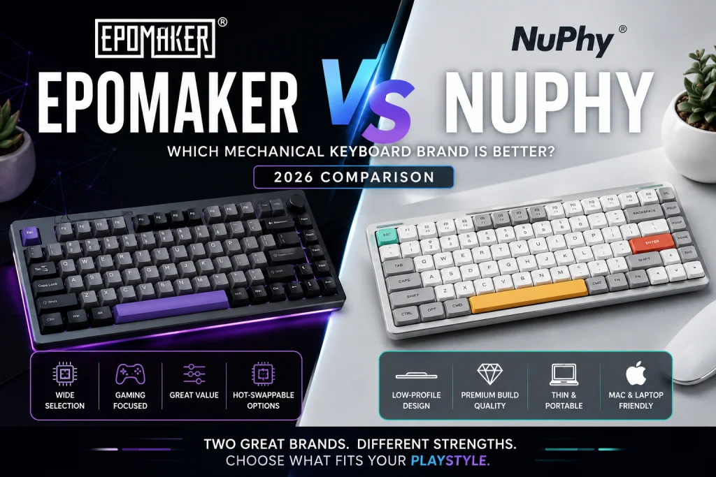 Epomaker vs NuPhy 2026: Which Mechanical Keyboard Brand Is Better?